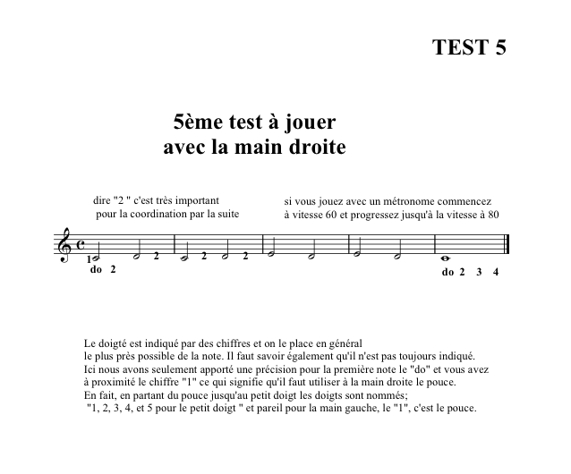 test piano gratuit 5